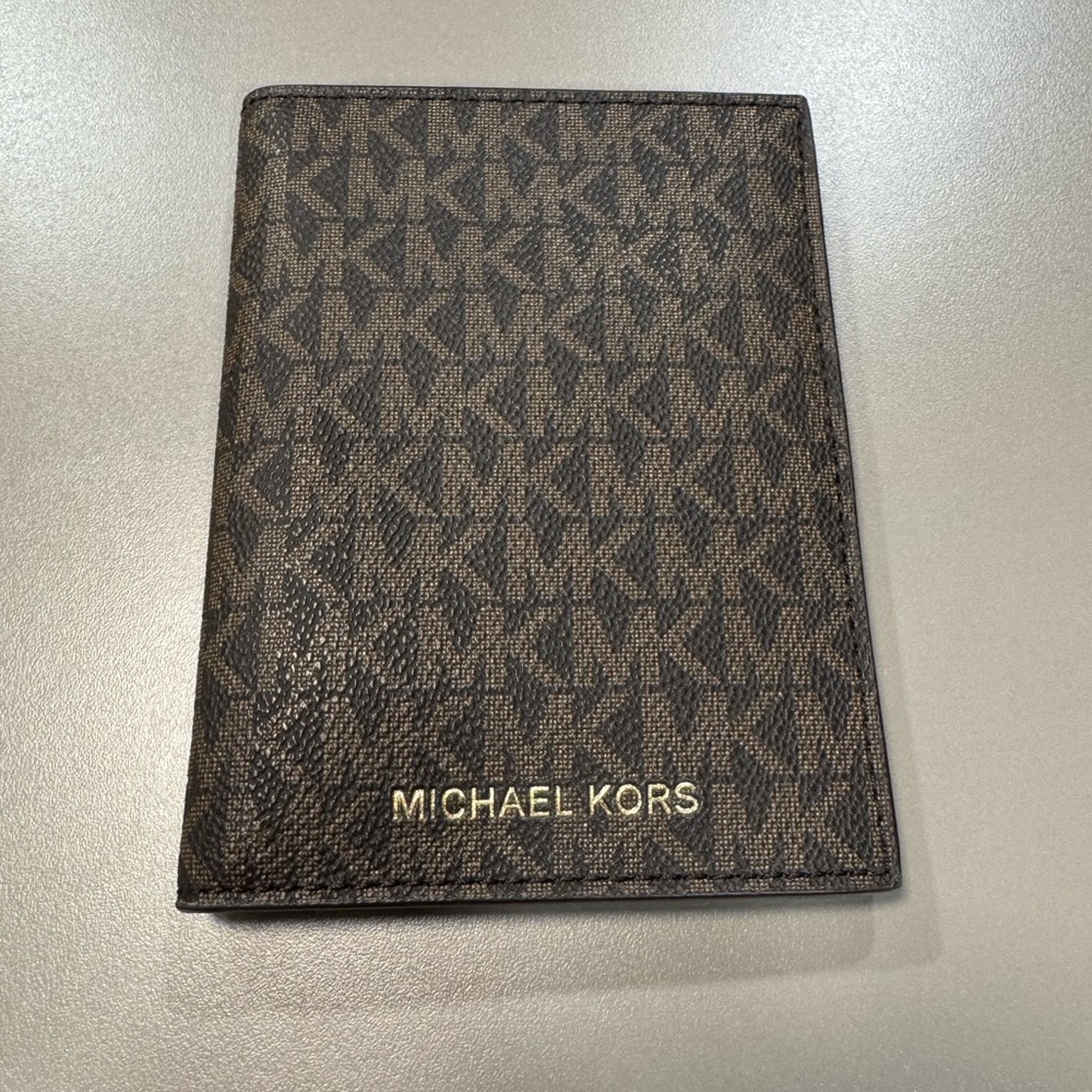 Michael Kors Monogram Passport Wallet